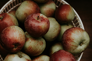 a basket of apples