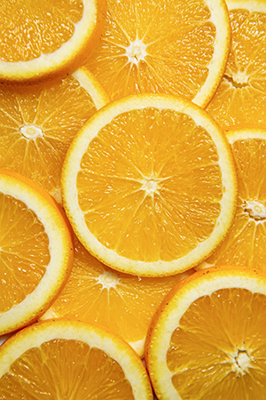 several orange slices